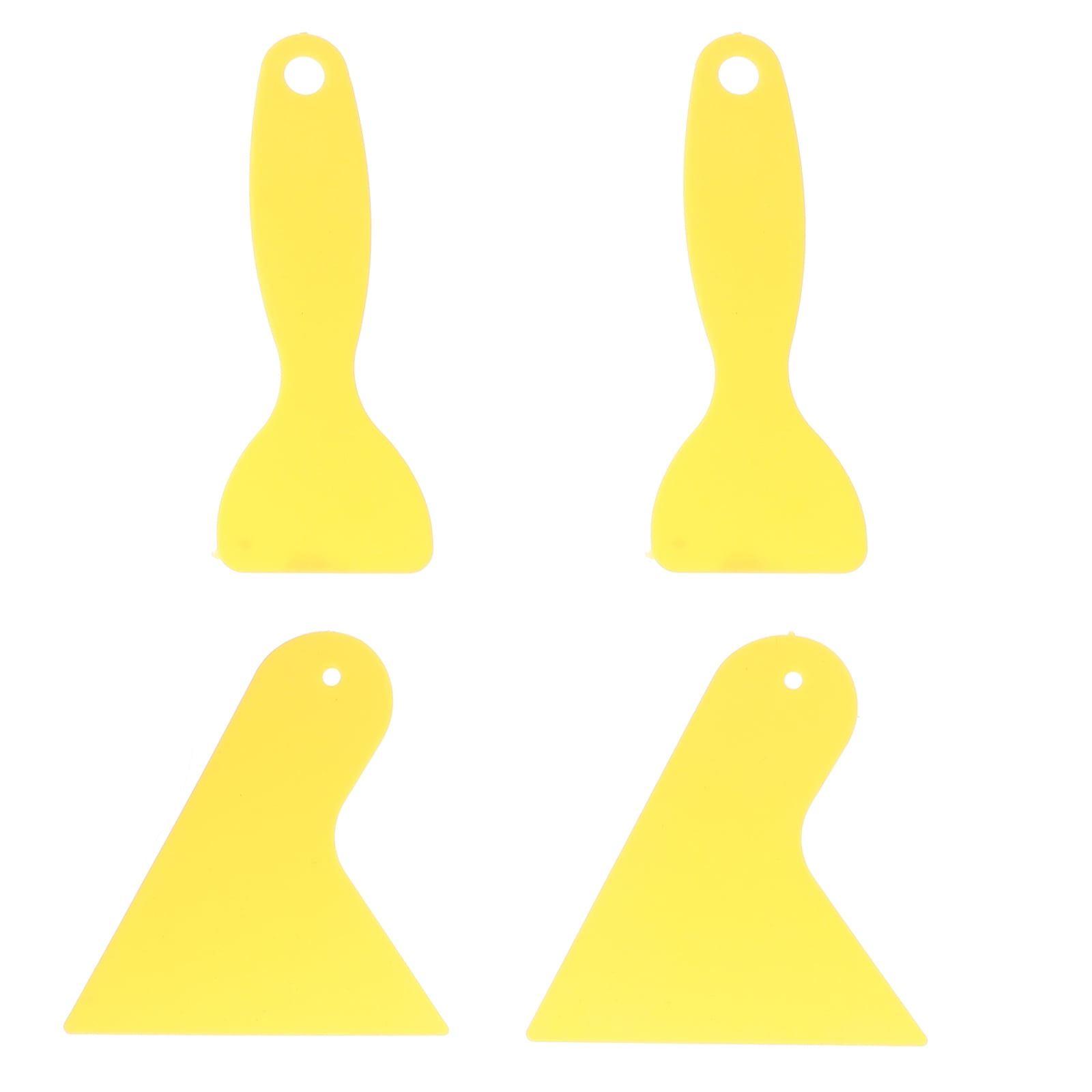 abbageba 4pcs Plastic Scraper Tool Mini Spatula Car Vinyl Wrap Squeegee