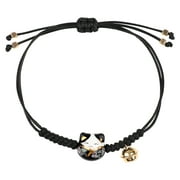 abbageba Cat Bracelet Lovely Japanese Style Cat Lucky Bracelet Braided Hand String Bracelet for Friends