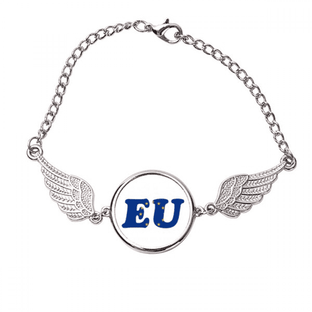 abbreviation eu union combination Bracelet Wristband Angel Wings Bangle