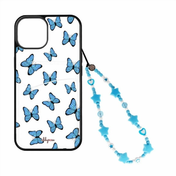 abbyrose Blue Butterflies iPhone Basic Bundle for iPhone 16 Plus