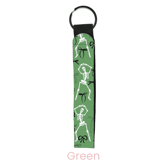 abbyrose Bows 'n Bones Wristlet Key Chain