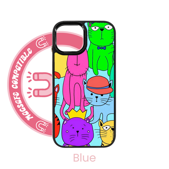 abbyrose Cats in Hats MagSafe iPhone Case for iPhone 15