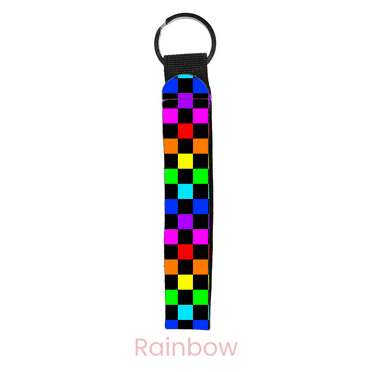 abbyrose Checkered Wristlet Key Chain