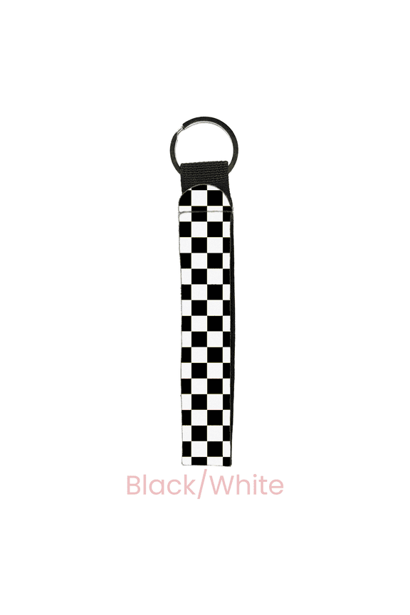 Checkered Wristlet Key Chain