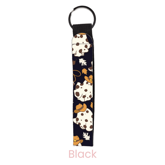 abbyrose Cow Ghouls Wristlet Key Chain