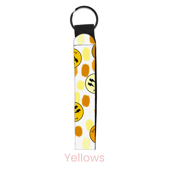 abbyrose Electric Smiles Wristlet Key Chain