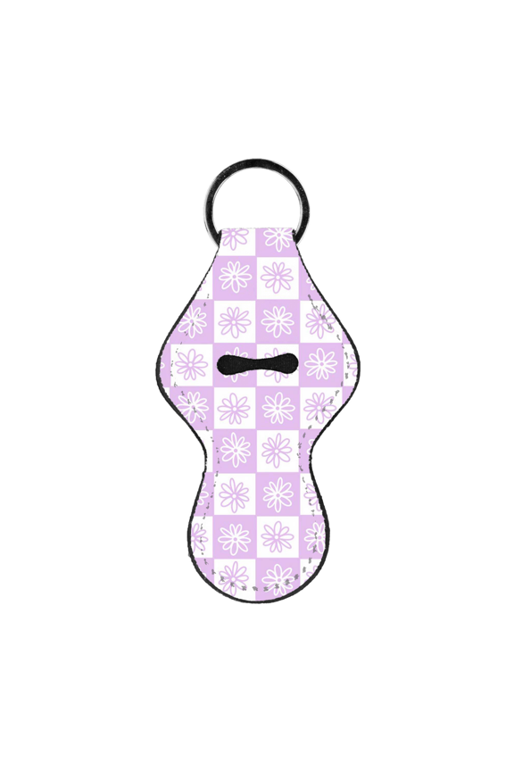 Flower Check Lip Balm Holder