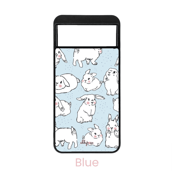 abbyrose Funny Bunny Pixel Phone Case for Pixel 7