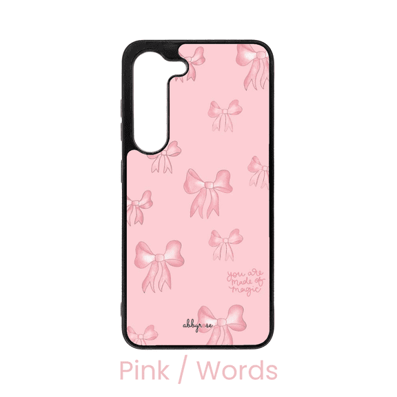 abbyrose Pink Bows Galaxy Phone Case for Galaxy s23 FE