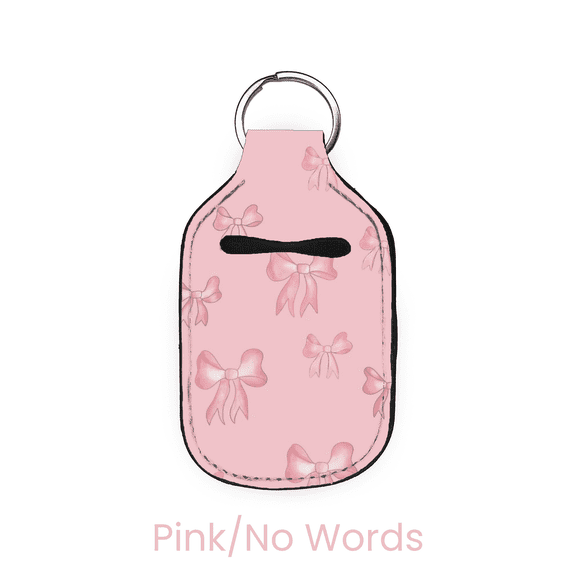 abbyrose Pink Bows Hand Sanitizer Holder