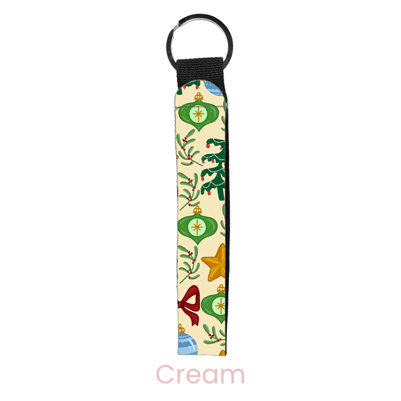 abbyrose Quilted Christmas Wristlet Key Chain