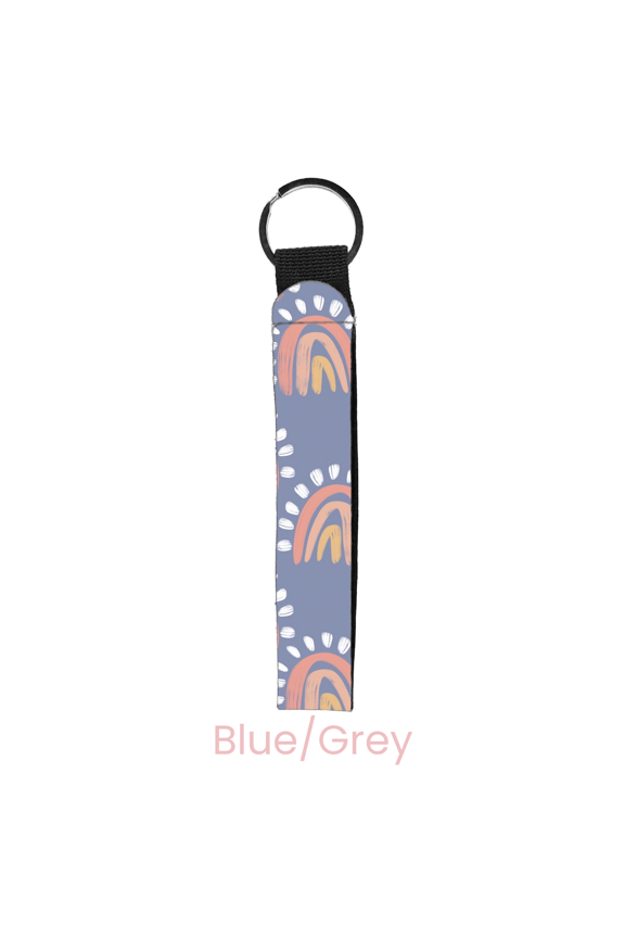 Rainbow Burst Wristlet Key Chain