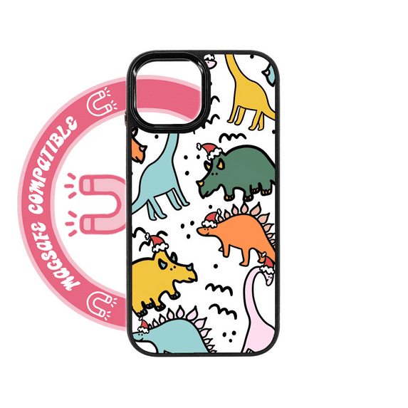 abbyrose Santa Dinos MagSafe iPhone Case for iPhone 15 Pro