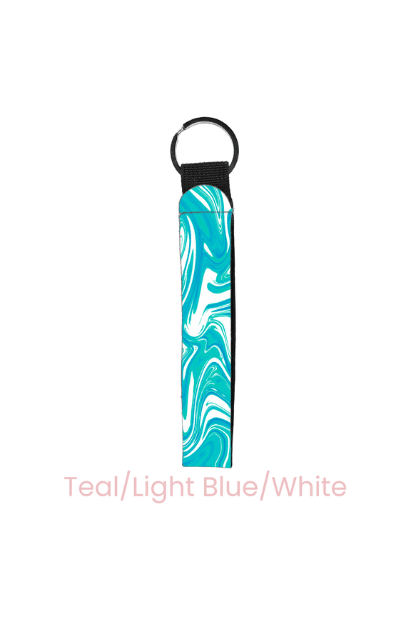 Water Marble Wristlet Key Chain