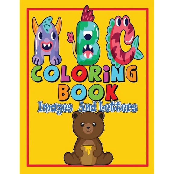 abc coloring book images and letters : My First Little ABC Coloring Book: i can color toddler coloring book (Paperback)