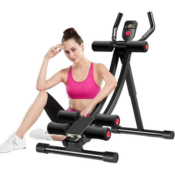abdominal bench Ab abdominal Machine Women's Home Abdominal Exerciser 308lbs Abdominal Compressor Collapsible Abdominal Core Trainer 4-Speed Adjustable Strength Training Machine with LCD Display