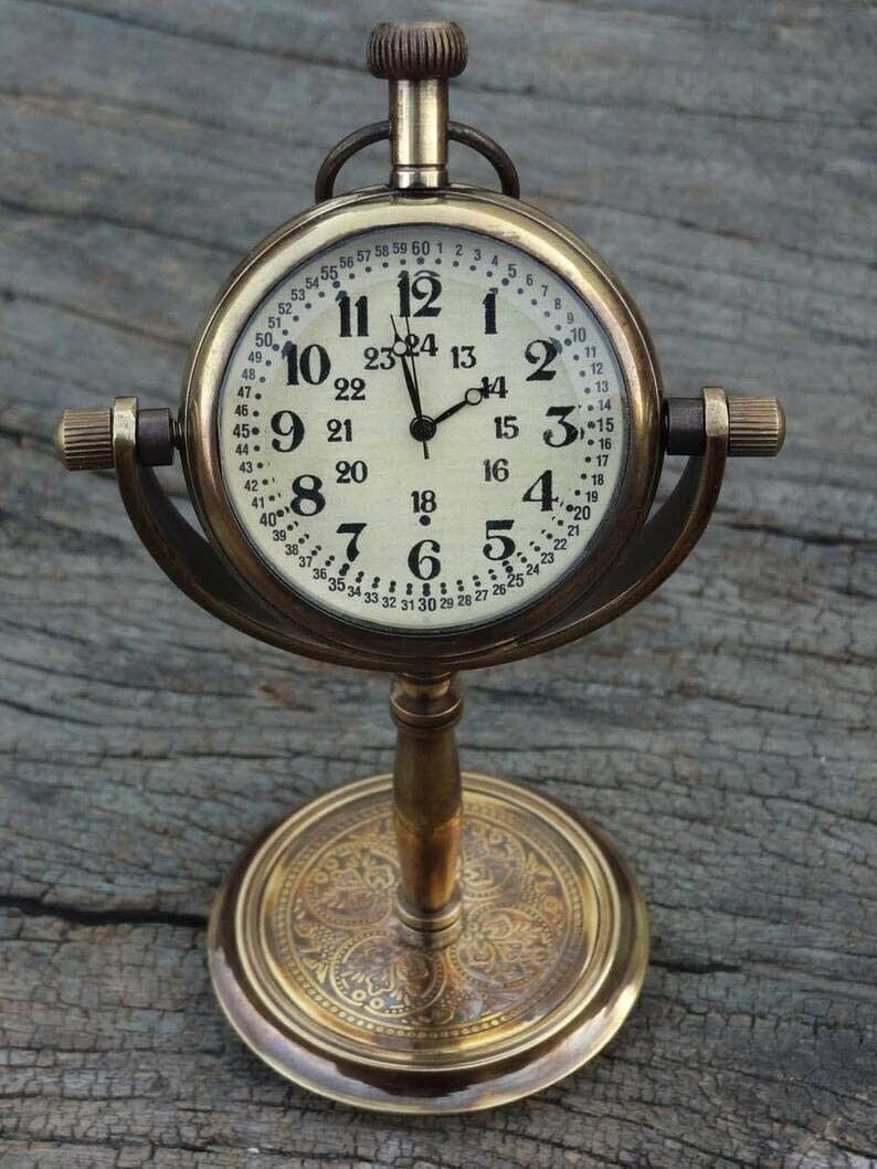 able Clock, Engraved Personalized Custom Desk Clock Analog Clock ...