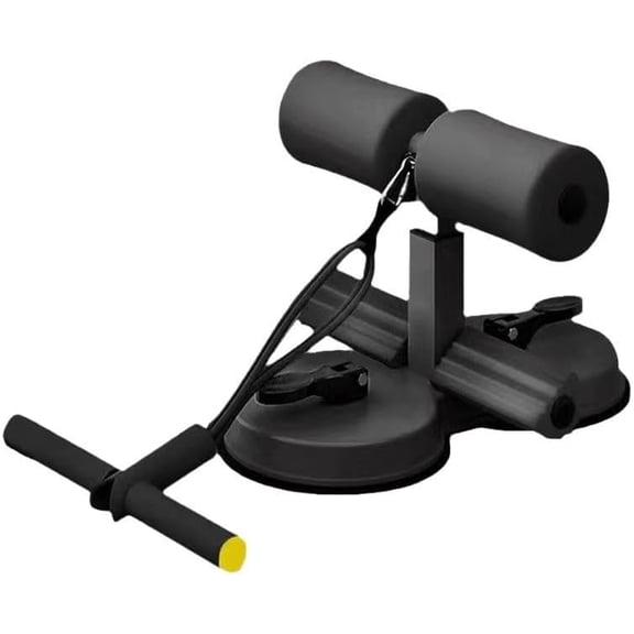 abs master sit up bar,sit ups foot holder with Elastic 2 Suction Cups and Pull Rope Portable Sit Up Assistant Device for Home Workout