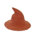 thumbnail image 1 of VONCOS Female Witch Hat in Orange - Adjustable, Foldable Cotton Wool Blended for Stylish Daily Wear of Females, 1 of 2