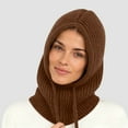 thumbnail image 1 of absanyy Knit Beanie Hats for Women Warm Soft Winter Hats for Outdoor Cold Weather,Coffee, 1 of 5