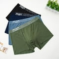 thumbnail image 1 of VONCOS Mens Cotton Boxer Briefs 4 Pack - Soft Breathable Underwear Multipack for Big & Tall, Sizes L-5XL, Assorted Colors,Size 2XL, 1 of 8