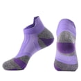 thumbnail image 1 of VONCOS Mens Running Socks Purple, Performance Athletic Socks with Arch Support, Breathable Mesh & Cushioning for Gym Basketball Training,Size Free Size, 1 of 2