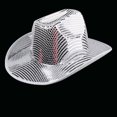 thumbnail image 1 of VONCOS White Shimmering Sequined Female Western Cowboy Hat: Perfect for All Occasions of Females, 1 of 4