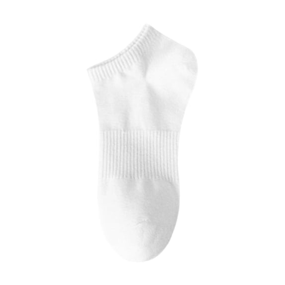 VONCOS White No Show Socks for Women - Low Cut Ankle Socks, Nylon Spandex Breathable & Lightweight Invisible Socks with Reinforced Toe for Sneakers, Flats, Fits 5-9,Size Free Size