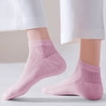 thumbnail image 1 of absanyy Womens Ankle Socks 5-Pack - Cotton Low Cut Socks for Everyday Wear, Breathable & Lightweight, Hot Pink,Size Free Size, 1 of 5
