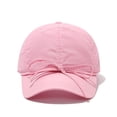 thumbnail image 1 of VONCOS Womens Baseball Cap Cotton with Bow Adjustable & Breathable Sun Hat Lightweight Foldable Pastel Pink Cap for Women, 1 of 7