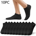 thumbnail image 1 of VONCOS Womens Black No Show Socks 10-Pack, Low Cut Ankle Socks for Women, Soft Invisible Everyday Socks, Breathable & Comfortable for Sneakers,Size, 1 of 8