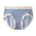 thumbnail image 1 of VONCOS Womens Cotton Briefs 5-Pack, Mid Rise Breathable Everyday Underwear - Soft Basic Panties with Comfortable Wide Waistband, Blue,Size M, 1 of 2