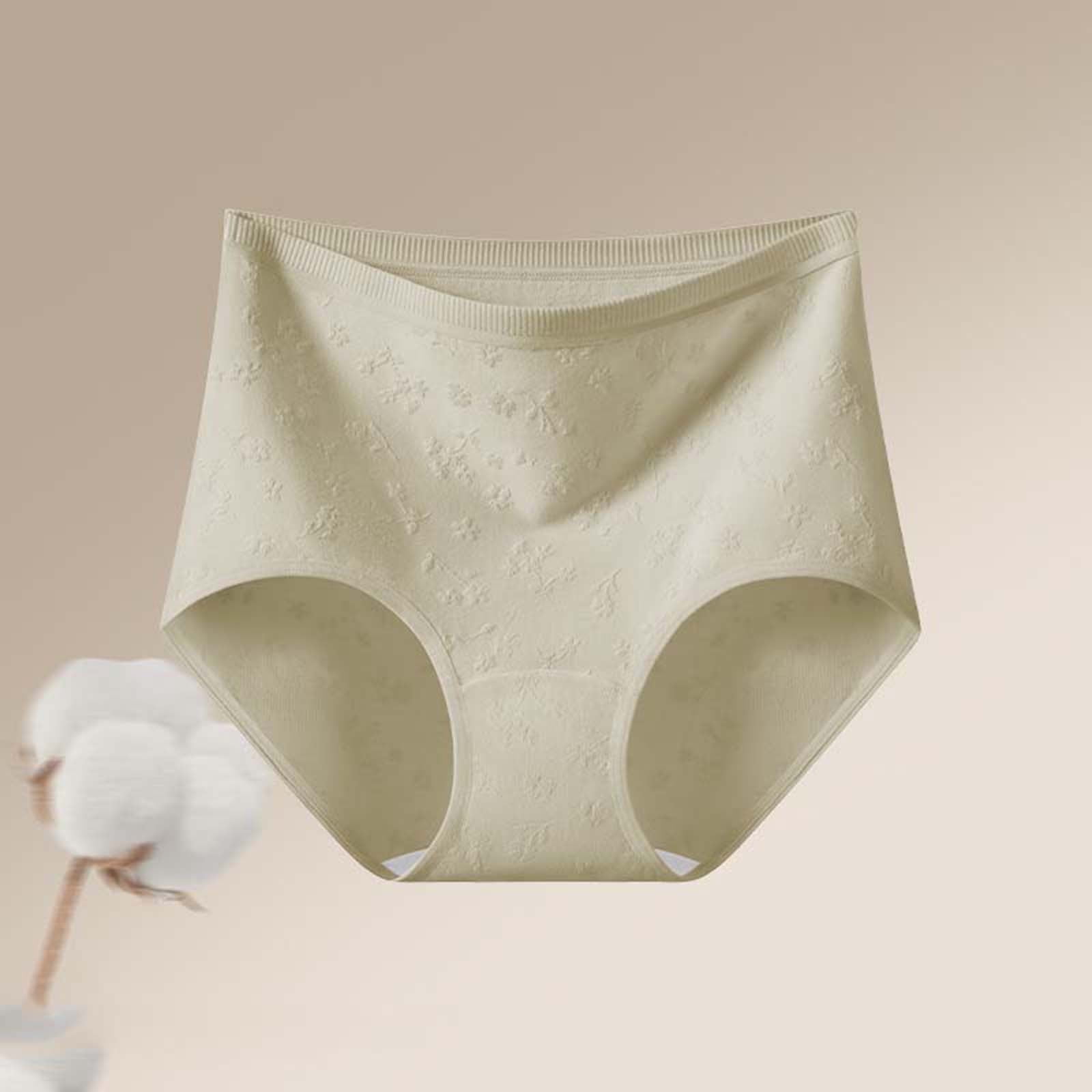 absanyy Womens High Waisted Cotton Underwear 100% Soft Full Coverage
