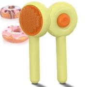 absob Cat Hair Brush, Dog Brush for Shedding, Self Cleaning Brush with Release Button for Short and Long Haired Cats for Grooming and Shedding
