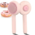 thumbnail image 1 of absob Pet Grooming Brush for Cats and Dogs, Self-Cleaning Sliker Brush for Removes Loose Undercoat, Mats, and Tangled Hair, Shedding Brush for Short or Long Haired Cats/Dogs (Pink-C), 1 of 7
