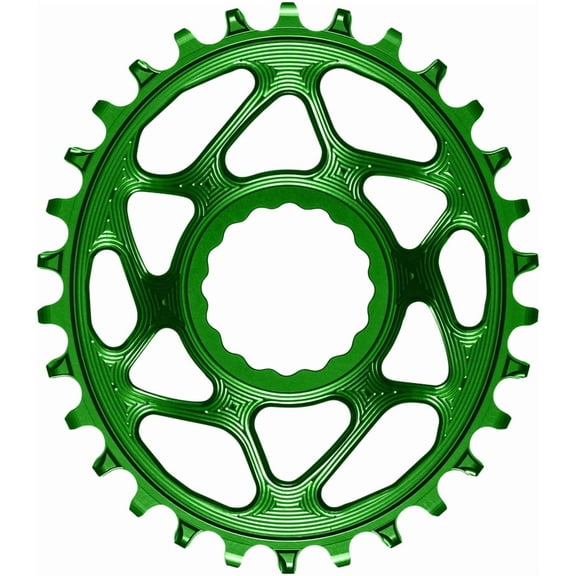 absoluteBLACK Spiderless Cinch DM Oval Boost chainring, 28T - green
