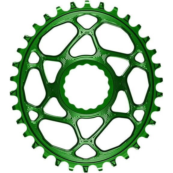 absoluteBLACK Spiderless Cinch DM Oval Boost chainring, 34T - green