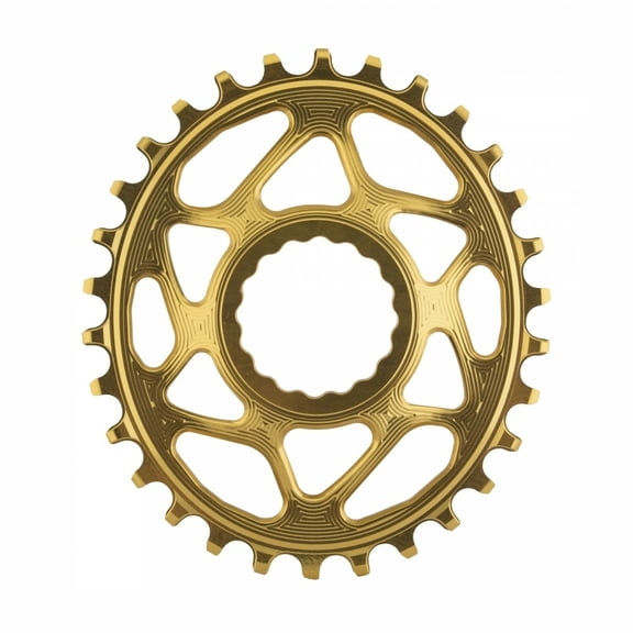 absoluteBLACK Spiderless GXP DM Oval chainring, 30T - Gld