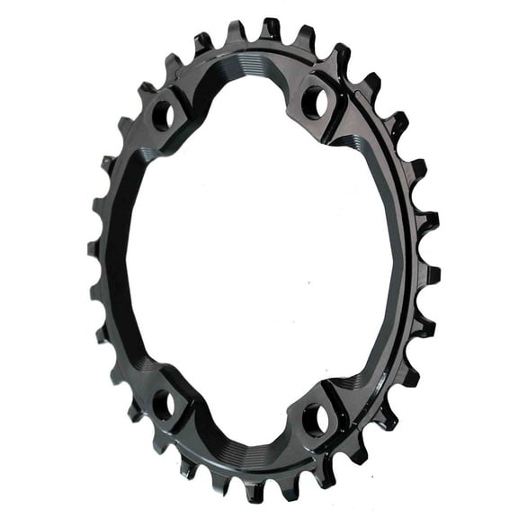 absoluteBLACK XT Asym 96BCD Round Chainring, 30T - Black