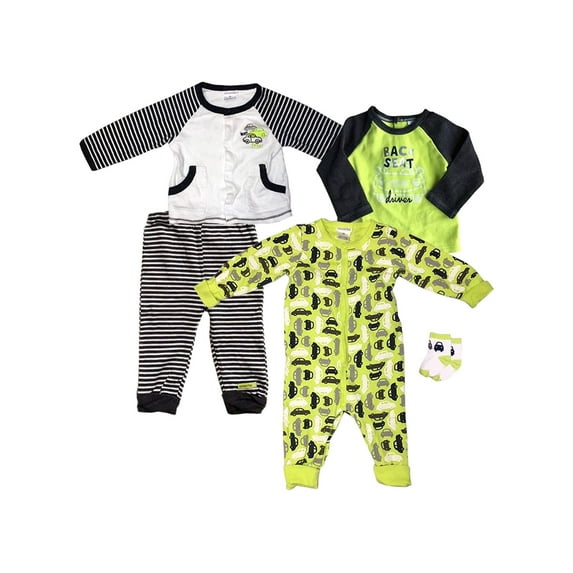 absorba Infant Boys' 5-Piece Outfit Set, 9M
