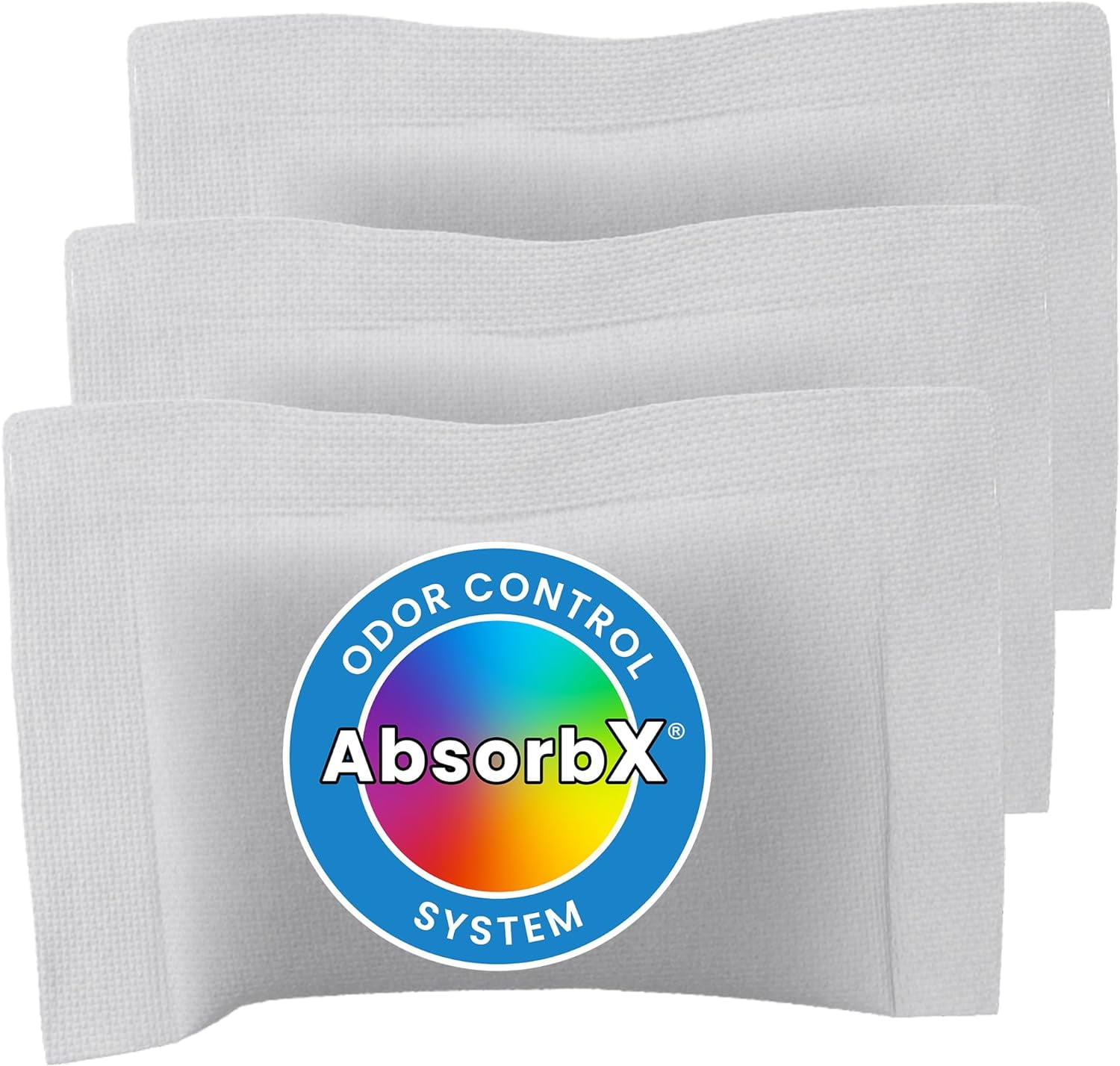 absorbx odor filters 3pack, absorbs trash odors, natural activated