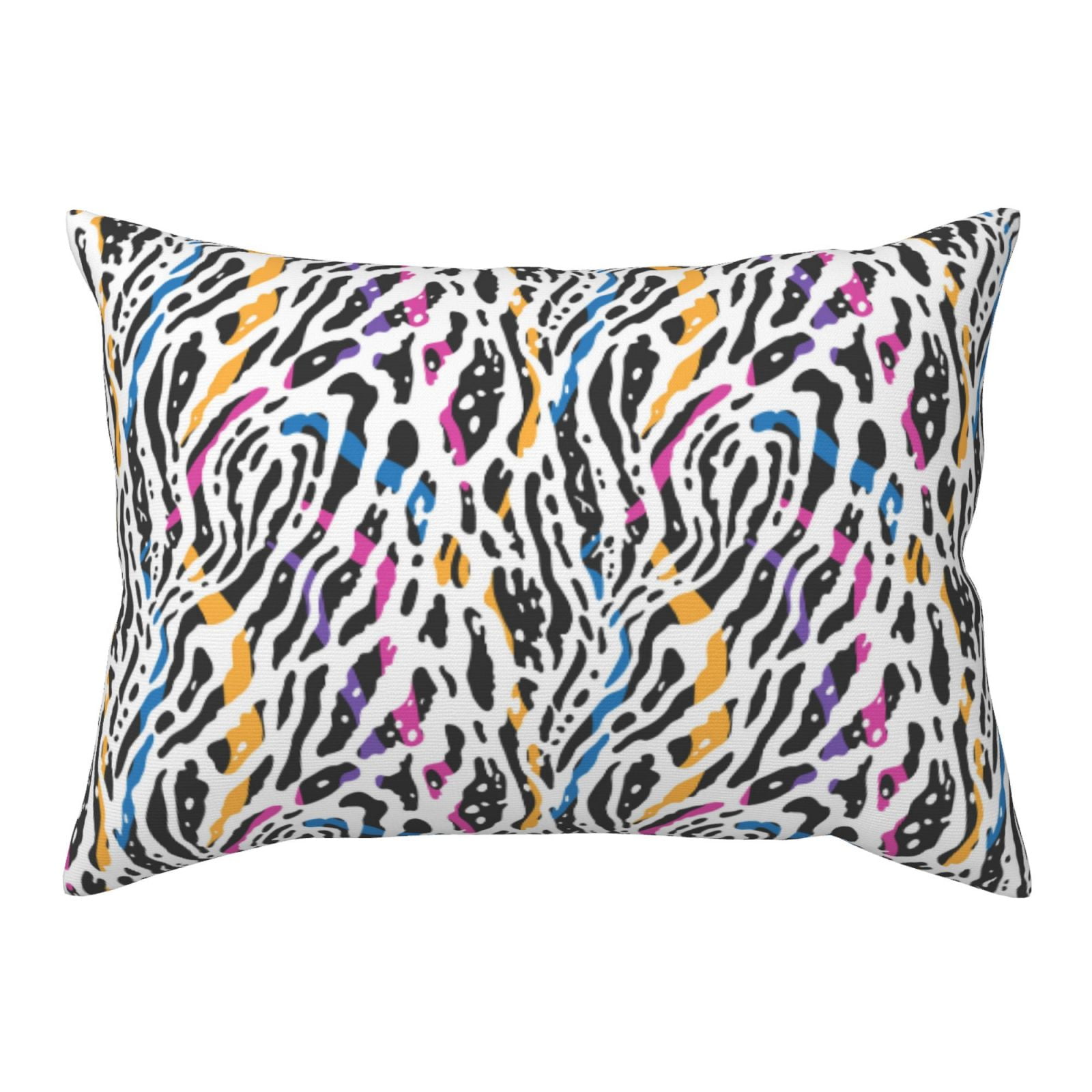 abstract colorful zebra print Pillow Cases Standard Size, Super Soft
