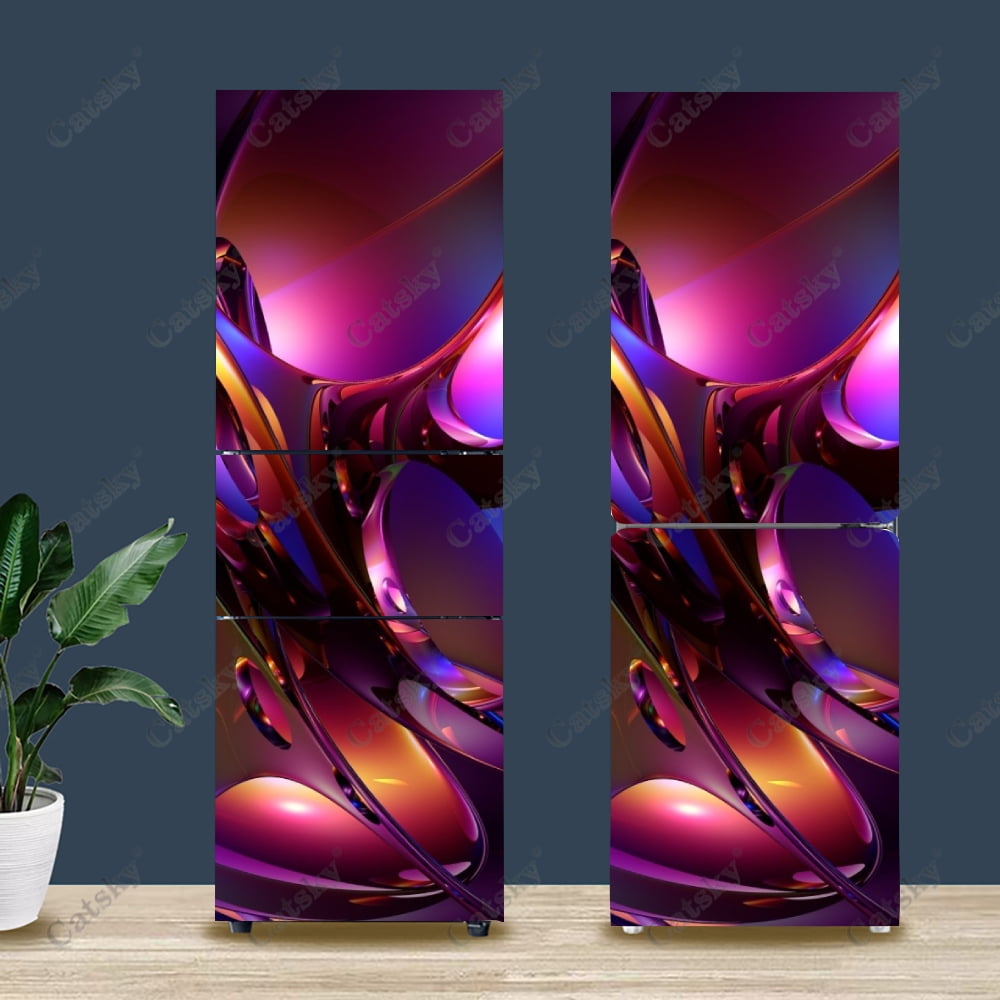 abstract wallpaper Refrigerator Stickers Home Decor Kitchen Murals DIY ...