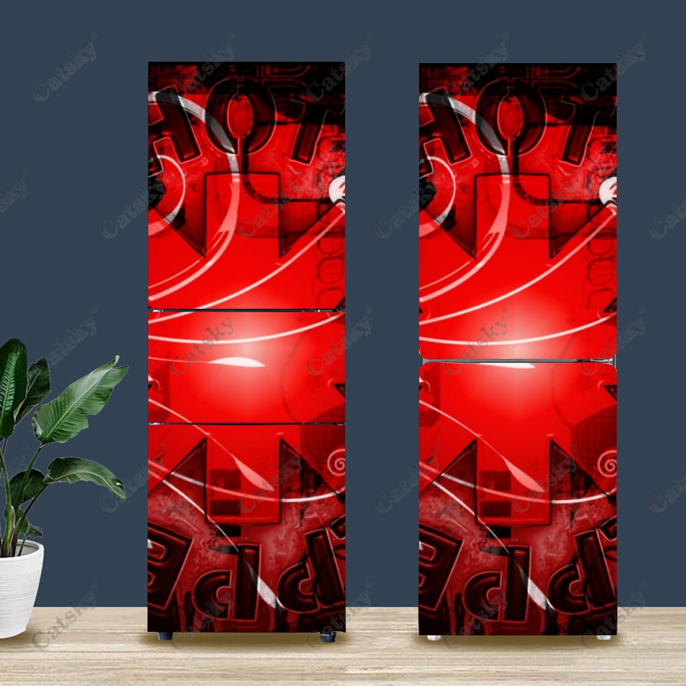 abstract wallpaper Refrigerator Stickers Home Decor Kitchen Murals DIY ...