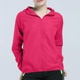 thumbnail image 1 of absuyy Windbreaker Jacket for Women Outdoor Zipper Windproof Quick Dry Bicycle Sports Sunscreen Lightweight Waterproof Jackets Hot Pink Size 4XL, 1 of 9