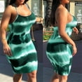 thumbnail image 1 of absuyy Women Dresses Plus Sling Fashion Dresses Plus Size Printed Sleeveless Sexy Fashion Dresses Green Trendy Skirt Size 3XL, 1 of 6