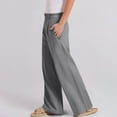 thumbnail image 1 of absuyy Women's Wide Leg Pants High Waisted Dress Suits Pants Casual Cozy Trousers 2025 with Pockets Gray L, 1 of 8