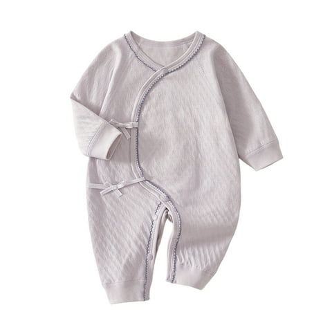 Baby Girl Romper,Unisex Baby Outfit, Newborn Outfit, Infant Girl Clothes, Long Sleeve Baby Clothes Jumpsuit Purple 3-6 Months