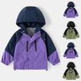 thumbnail image 1 of abtuhar Boys Jacket,Toddler Jacket,Toddlers Windbreaker Jacket Little Boy Hooded Coat Casual Outerwear Purple 11 Years, 1 of 5