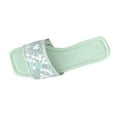 thumbnail image 1 of abtuhar Ladies Sandals,Sandals for Women,New Women's Fashion Casual Style Flower Mesh Square Toe Flat Sandals Green, 1 of 5